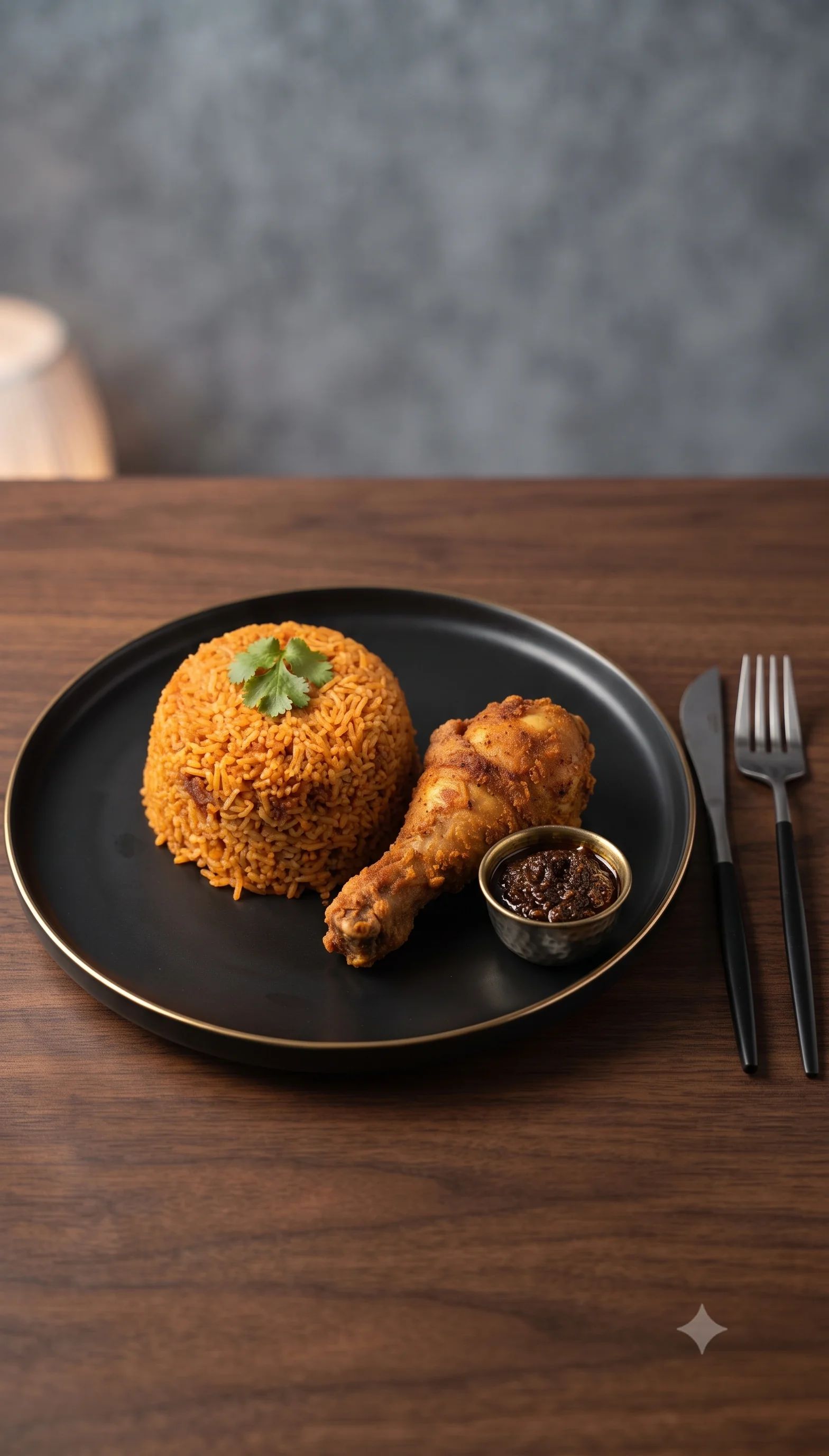 Jollof / Fried Rice with Chicken 1pc